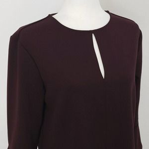 H&M Top with Key Hole & Pleated Sleeve Cuffs, Women's Size: Small, $29